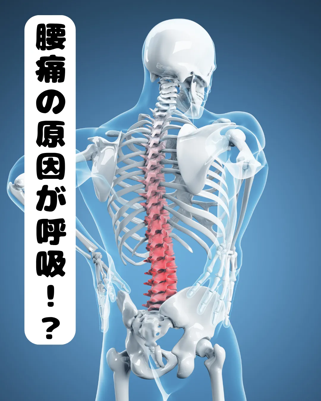 腰痛の原因が呼吸だった！？